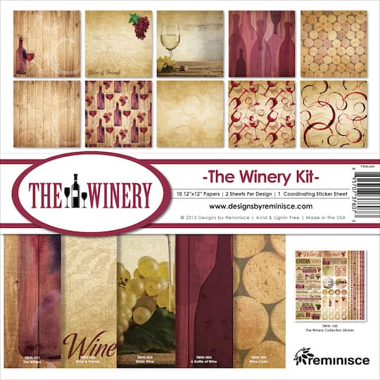 Reminisce Collection Kit 12&#x22;X12&#x22;-Winery